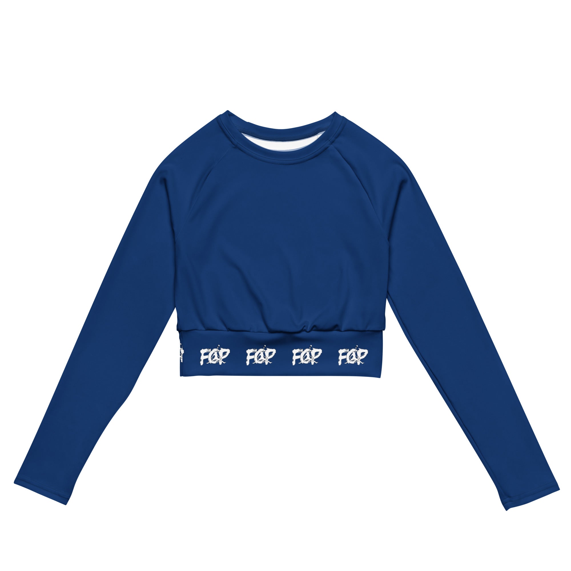 FCP long-sleeve crop top (Navy Blue)